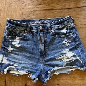 American Eagle distressed jean shorts
